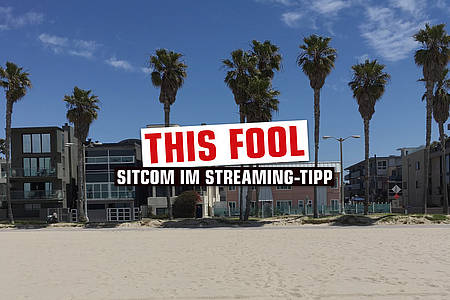 Palmen und Strand in Los Angeles
