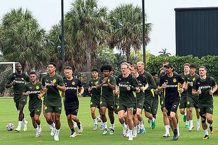 Carsten Lappe/dpa | Auf das Achtelfinale bereitete sich Borussia Dortmund noch in Florida vor