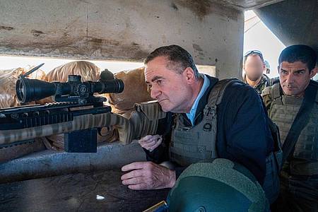 Ariel Hermoni/Verteidigungsministerium/dpa | Es vergeht kaum ein Tag ohne martialische Drohungen von Katz. (Archivbild)
