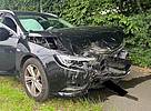 Der Opel der Bad Oeynhausenerin wurde bei dem Unfall stark beschädigt.
Foto: Polizei Minden-Lübbecke