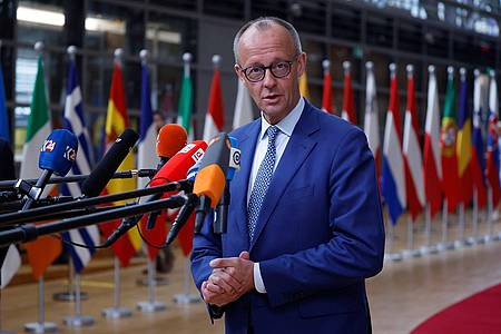 Omar Havana/AP/dpa | EU-Gipfelpremiere für Friedrich Merz: «Ich bin das erste Mal dabei.»