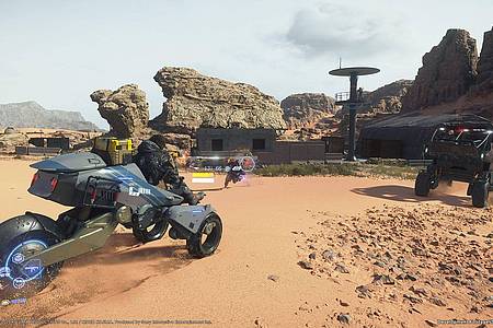 Kojima Productions/Sony Interactive Entertainment/dpa-tmn | Paketbote Sam kommt auch mit dem Gelände-Trike, wenn nötig.