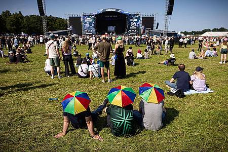 Moritz Frankenberg/dpa | Beim Hurricane-Festival war es teilweise sehr heiß.  