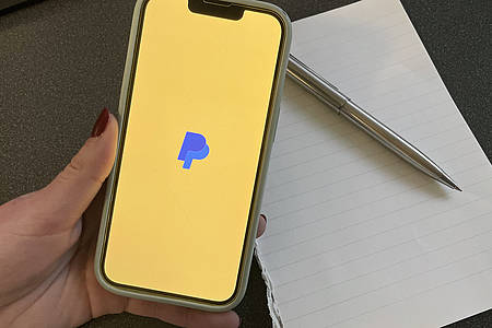PayPal-App auf dem Smartphone