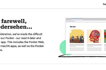 getpocket.com/dpa-tmn | Seit dem 8. Juli ist Schluss: Leseratten, die sich mit Pocket «Vorräte» auf die Seite geschaufelt hatten, müssen sich umorientieren.