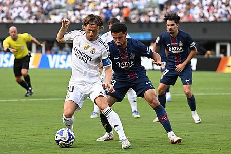 Sven Hoppe/dpa | Das letzte Spiel im weißen Real-Trikot war für Luca Modric ein bitteres.