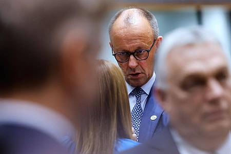 Geert Vanden Wijngaert/AP/dpa | Bundeskanzler Friedrich Merz: «Europa steht vor entscheidenden Wochen und Monaten.»