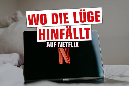 Laptop mit Netflixlogo