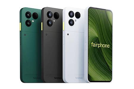 Fairphone/dpa-tmn | Eine Neuerung beim neuen Fairphone ist der zitronengelbe Schalter «Moments», der den Digital-Detox-Modus aktiviert.