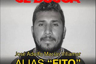 Uncredited/Ecuador`s Ministry of Interior/AP/dpa | José Adolfo Macías Villamar, alias Fito, war der Anführer der mächtigen Bande Los Choneros. (Archivbild)