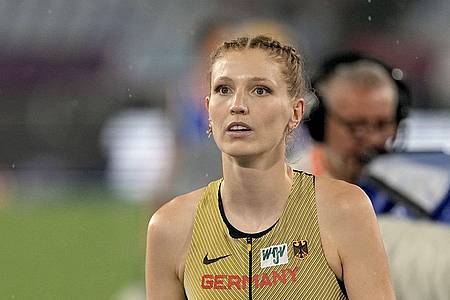 Michael Kappeler/dpa | Imke Onnen sammelte mit Platz drei im Hochsprung viele Punkte fürs deutsche Team.