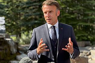 Ansgar Haase/dpa | Hofft auf einen Waffenstillstand zwischen dem Iran und Israel: Frankreichs Präsident Emmanuel Macron.