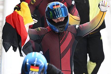 Francesco Friedrich holte auch Gold im Viererbob.