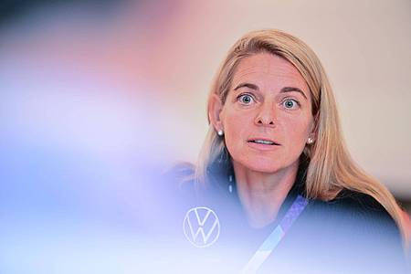 Sebastian Gollnow/dpa | Vertrag bis 2029: DFB-Direktorin Nia Künzer.