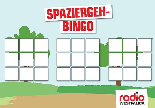 Spaziergeh-Bingo zum Selbstgestalten