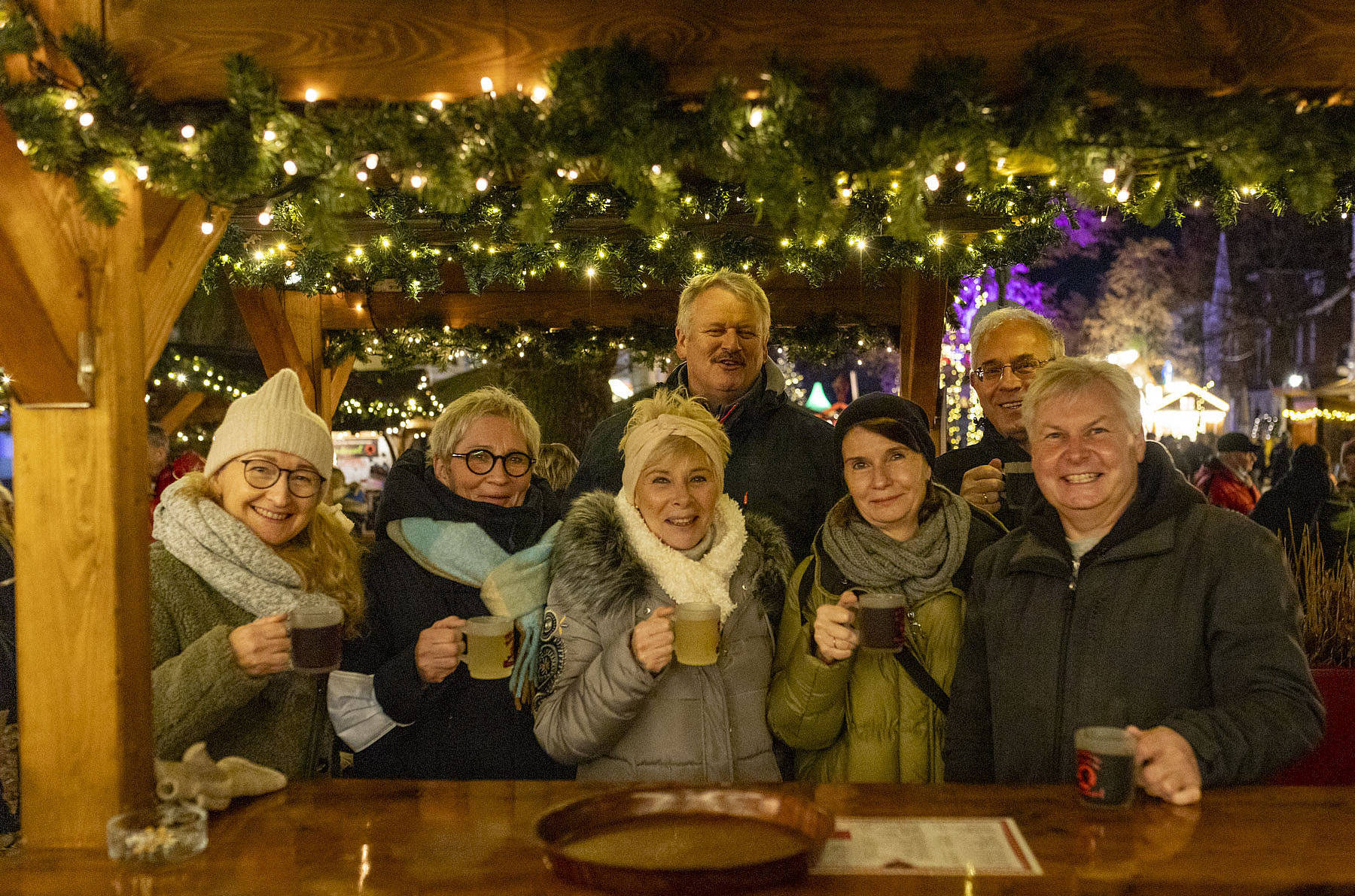 Gruppe auf dem Weihnachtsmarkt Bad Oeynhausen