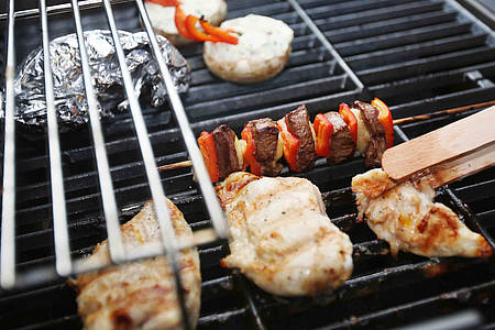 Fleisch auf einem Grill