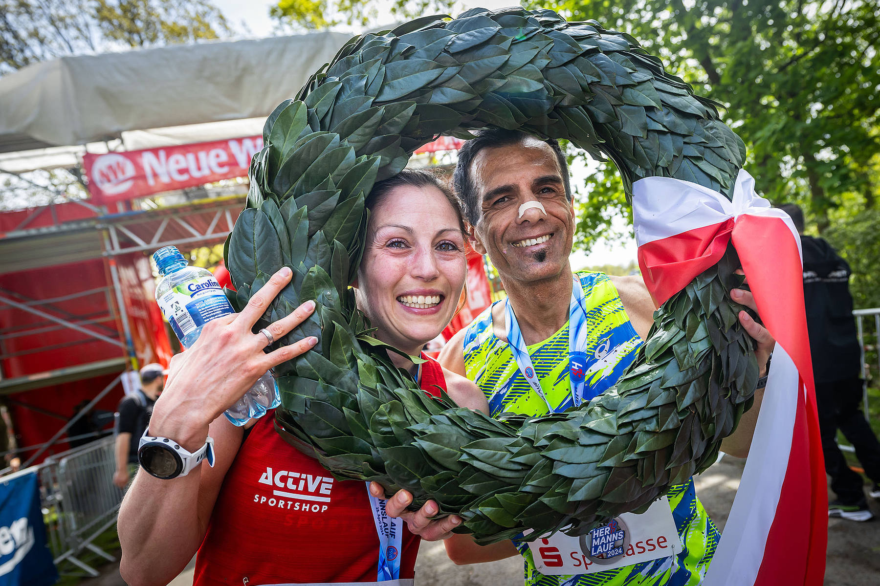 Zieleinlauf des 52. Hermannslaufs