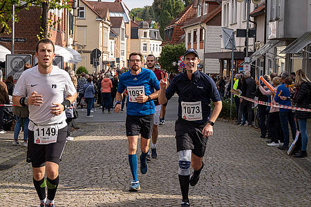 Hermannslauf 2021 Läufer in Oerlinghausen