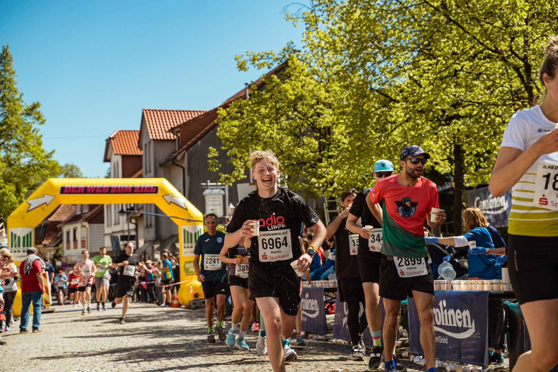 Läufer beim Hermannslauf 2025 in Oerlinghausen