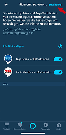 Anleitung Lokalnachrichten-Skill